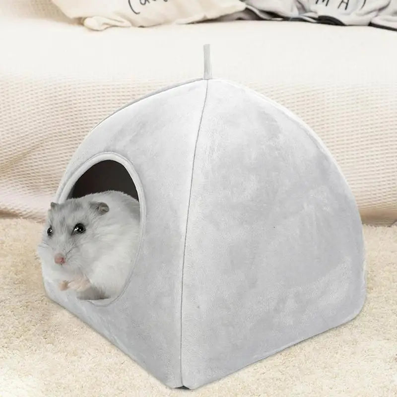 Covered Cat Bed Semi-Closed Pet Tent House Small Dog Puppy Sleeping Beds With Removable Washable Pillow Cushion Pad