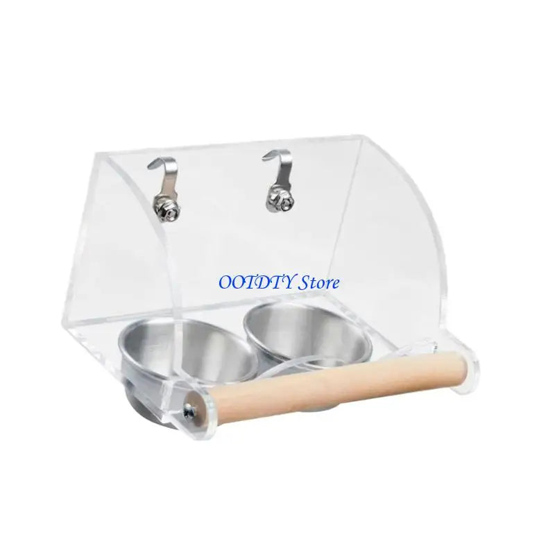 367A Bird Cage Feeder Water Dispenser Parakeet Container Foraging Toy