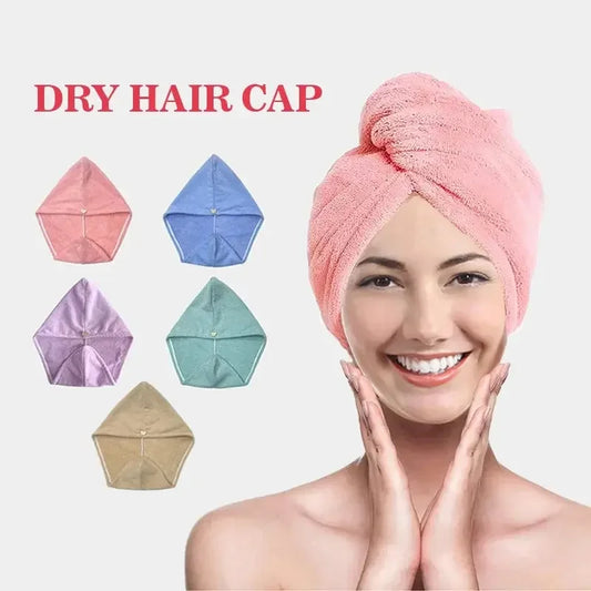 Microfiber Hair Towel Wrap for Women, Quick-Dry Hair Turban
