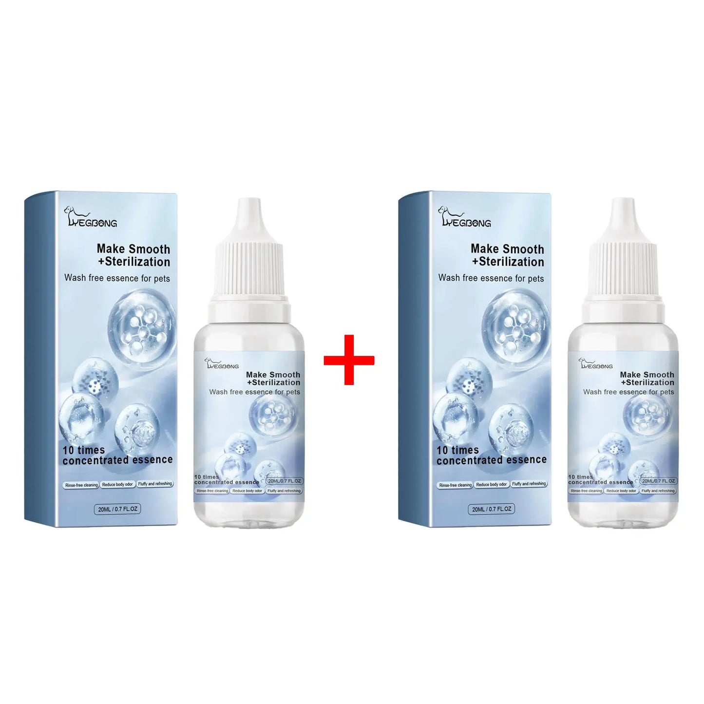 Pet Wash Free Essence Dog Body Wash Hair Softening Removing Dirts Mites Deodorizing Reduce Itching Moisturizing Puppy Shampoo