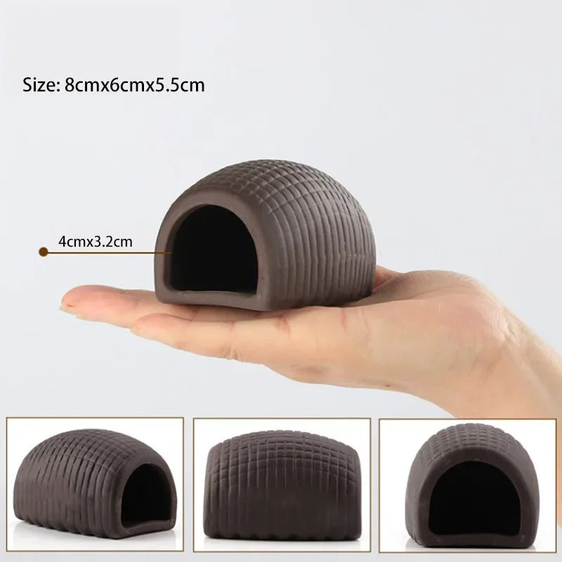 Ceramic Aquarium Decoration Fish Shrimps Shelter House Pottery Scorpion House Canister Simulation Stone Fish Tank Decor Great