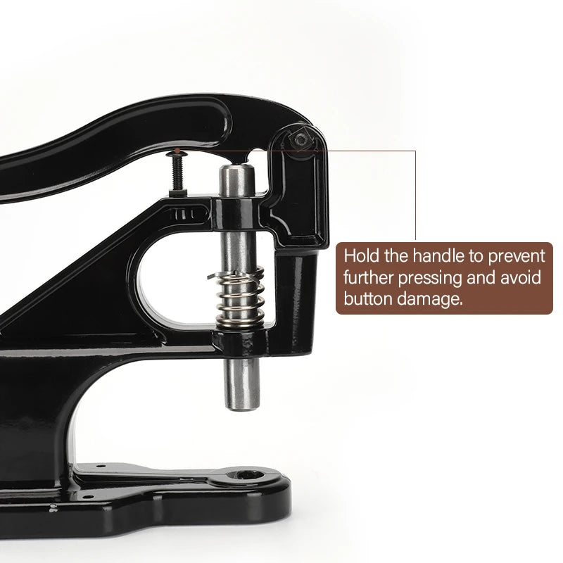 WUTA Manual Button Installation Tool for DIY Crafts Mute Punching Mushroom Rivets and Eyelets Hand Pressing Tool