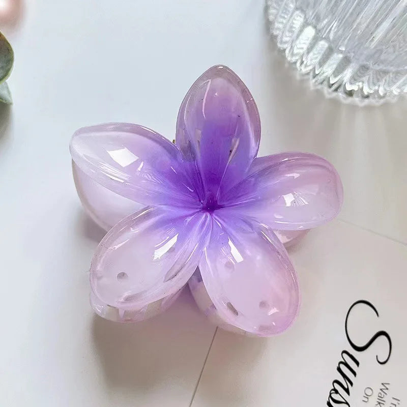 Fashion Egg Flower Hair Clips for Women Bohemia Style Flower Large Hair Claw Hairpin Beach Vacation Girls Hair Accessories