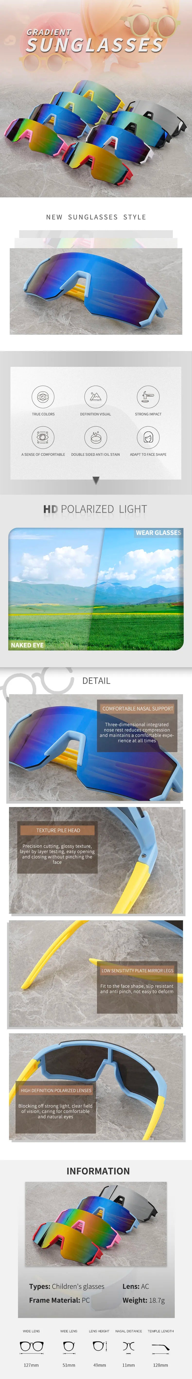 Trendy Children's Sunglasses with UV Protection for Sports