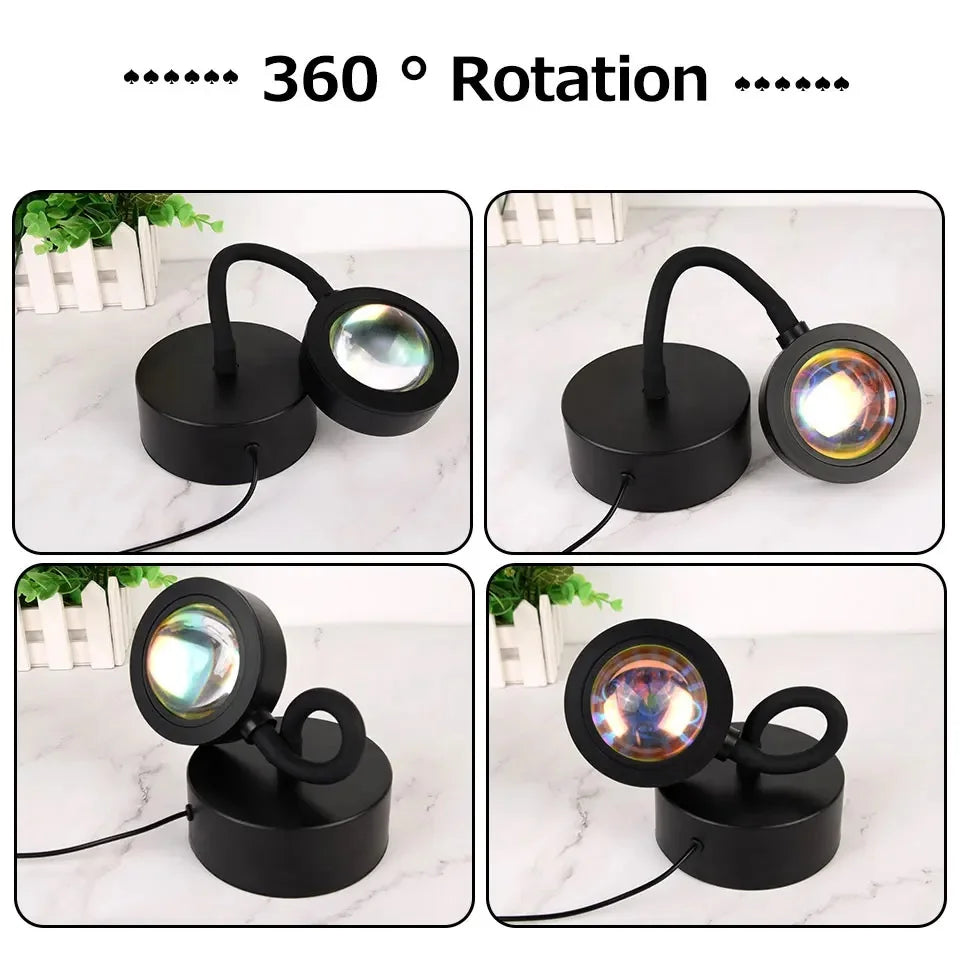 USB 5V Tuya Smart Sunset Lamp Night Light Projector Gift