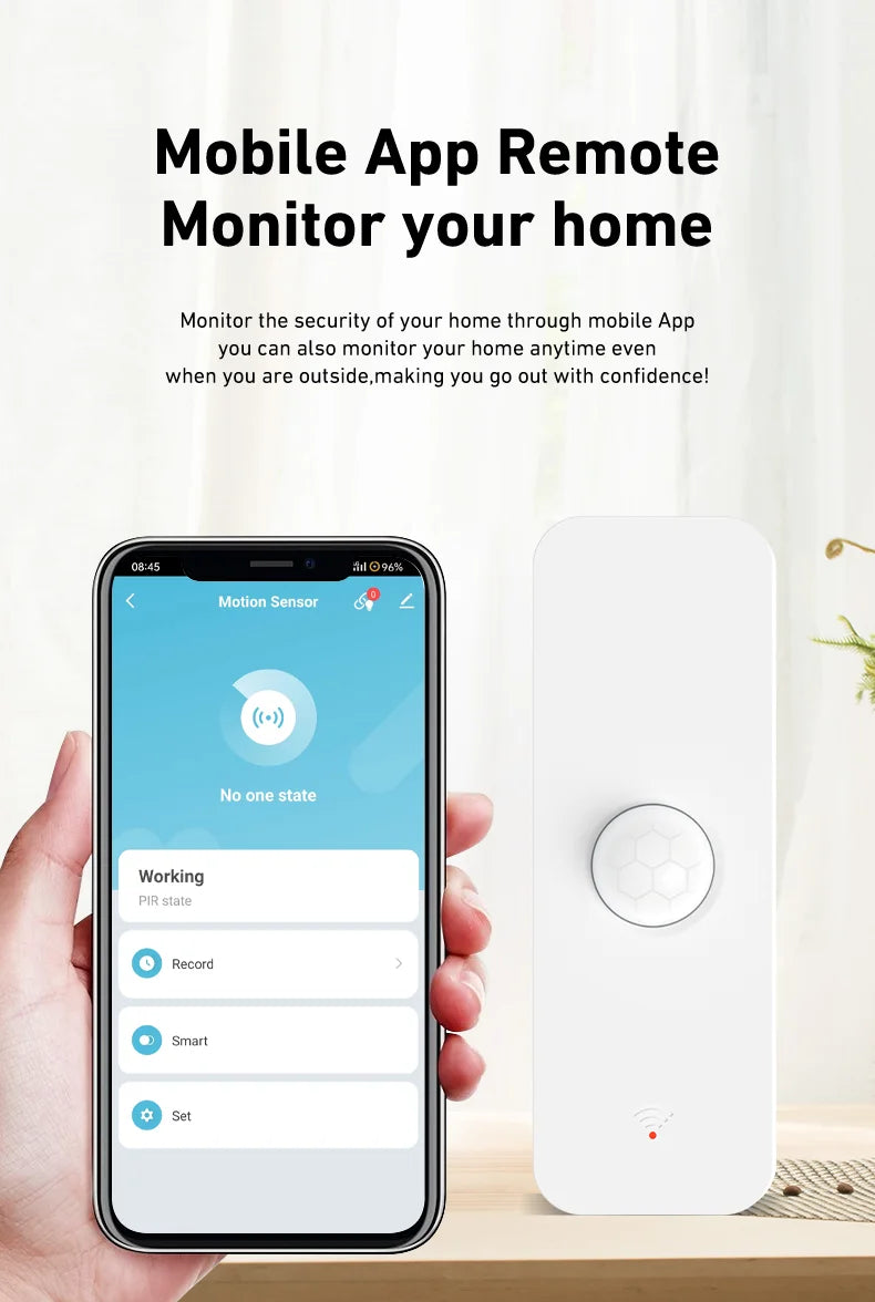 Sensor de movimiento PIR Tuya WiFi Zigbee Detector de infrarrojos para el cuerpo humano para el hogar inteligente Seguridad Smart Life Funciona con Alexa Google Home