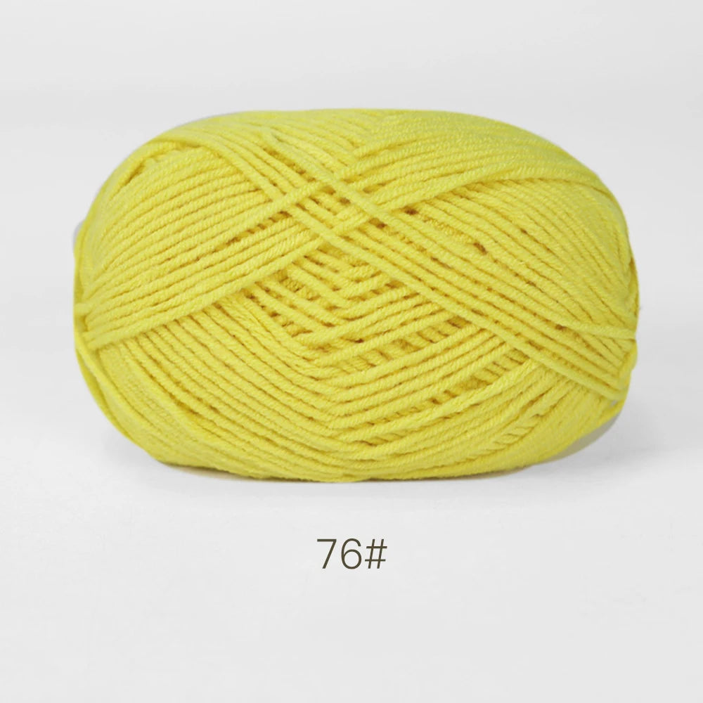 A1-1 50g Set Soft Milk Cotton Yarn for Knitting and Crochet