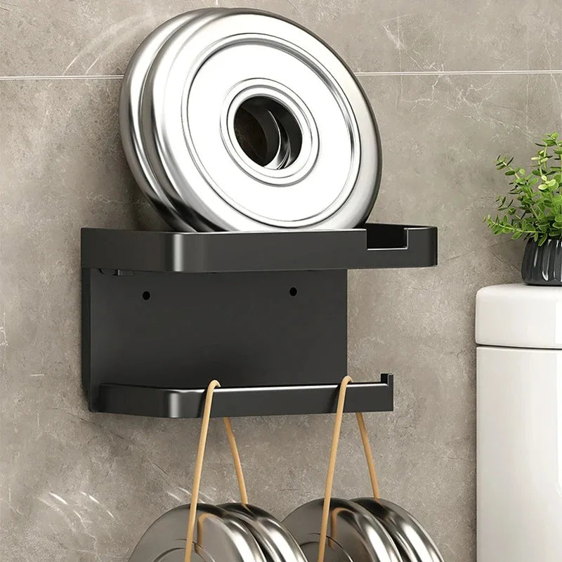 Toilet Paper Holder Plastic Storage Rack Kitchen Towel Placement Of Seasoning Bottles Bathroom Wall Roll Of Paper