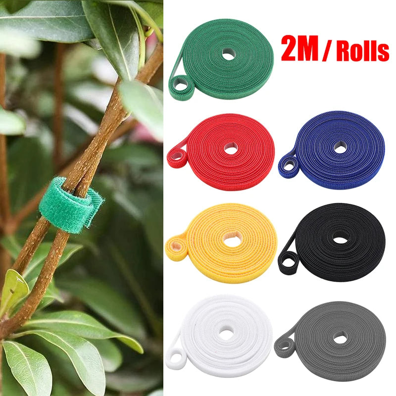 3 Rolls Green Garden Twine Plant Ties Nylon Support Wrap
