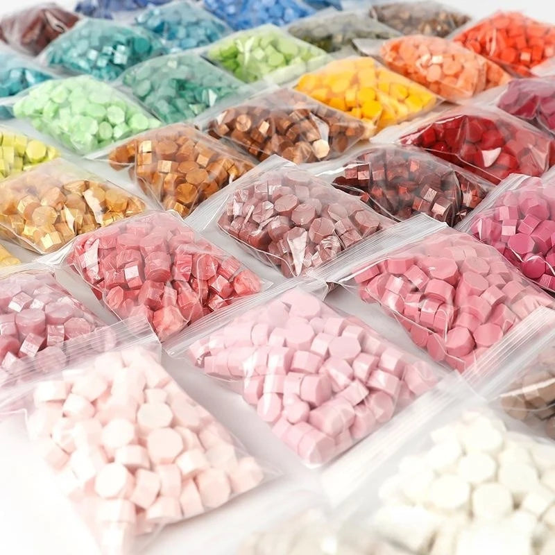 100Pc Retro Sealing Wax Seal Stamp Wax Beads for DIY Invitations