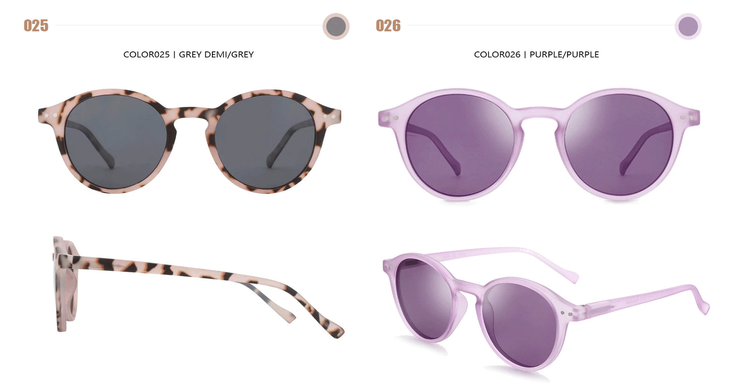 Zenottic Retro Circular Polarized Sunglasses for Men and Women Small Round Vintage Style UV400 Protection