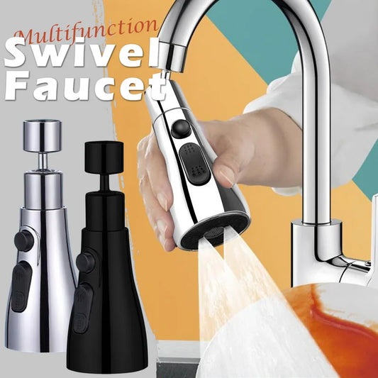 Extensor de grifo de cocina universal con rotación de 360°, aireador, filtro contra salpicaduras de plástico, boquilla de burbujeo para grifo de lavabo de cocina