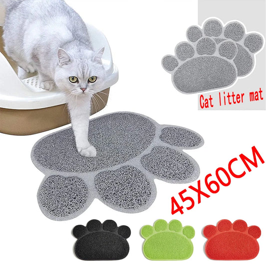 Pet Cat Litter Mat Toilet Cat Mat Waterproof Pet Litter Box Mat Nonslip Sand Cat Washable Mat Clean Pad Pet Clean Supplies