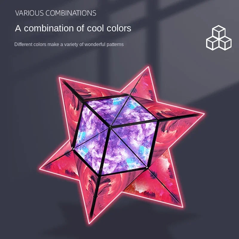 Variety Geometric Changeable Magnetic Magic Cube Fidget Toy