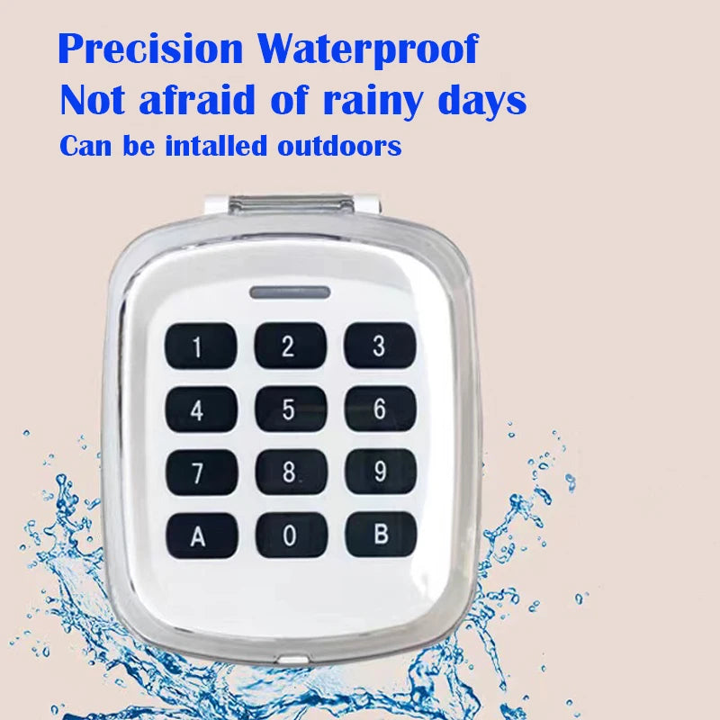 Multi-Frequency 280-868MHz Wireless Keypad Remote Control for Garage Door Opener