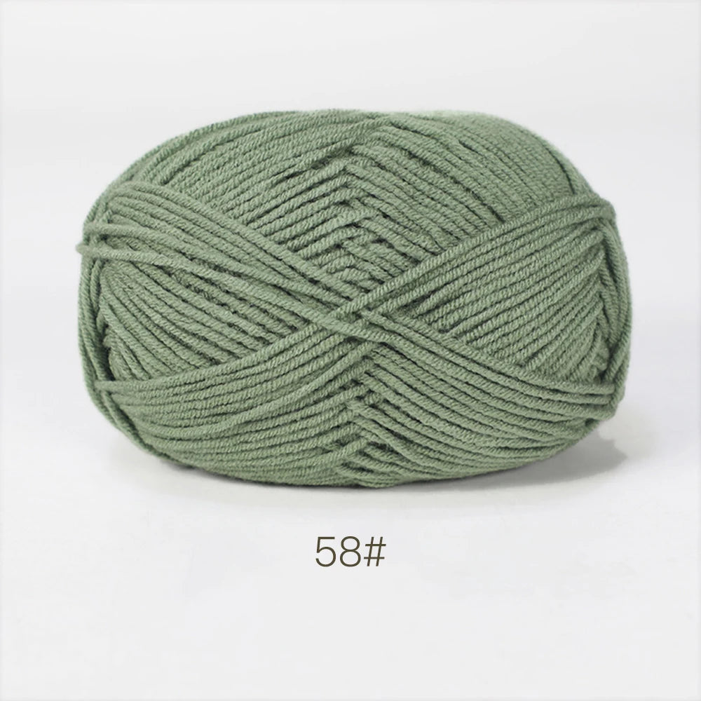 A1-1 50g Set Soft Milk Cotton Yarn for Knitting and Crochet