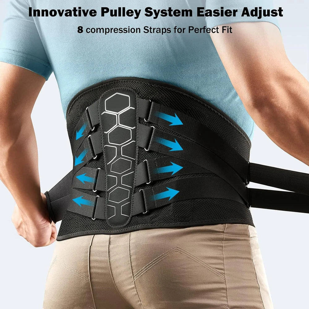 1PC Back Brace for Lower Back Pain, Lumbar Support Belt for Men Women,Bionic Spine Design Back Brace for Sciatica Herniated Disc