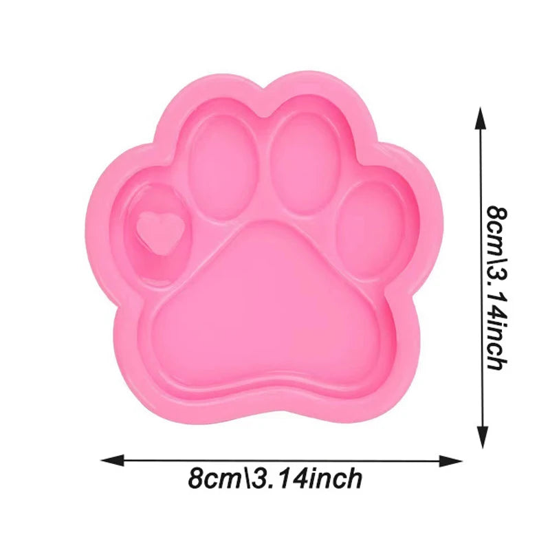 Dog Tag Bone Shaped Keychain Mold for DIY Resin Jewelry