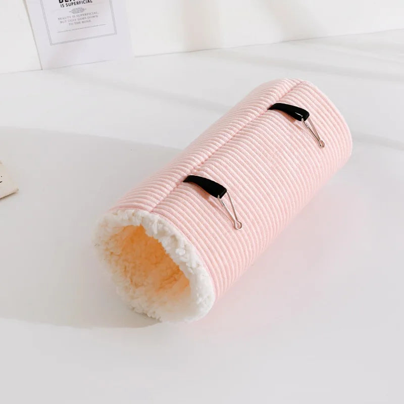 Hamster Tunnel Hammock for Small Animals Warm Squirrel Hedgehog Rabbit Chinchilla Bed Cage Plush House Nest Hamster Accessories