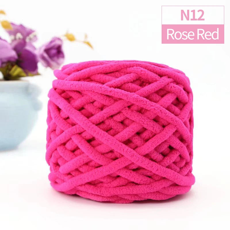 QJH Chunky Blanket Knitting Yarn for Cozy Throws and Pillows