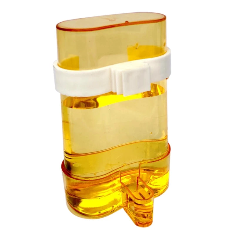 Bird Water Dispenser for Cage Automatic Bird Waterer Feeder Parakeet Cage Accessory Clear Drinker Container No Mess