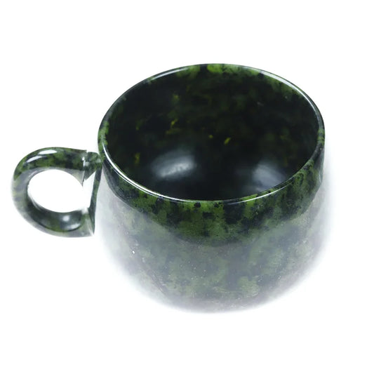 Pure Natural Medicine King Stone Jade Tea Cup Set for Office