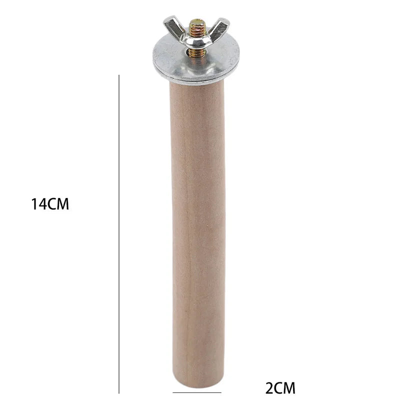 Parrot Pet Raw Standing Stick Wood Hanging Stand Rack Toy Sticksstand Parakeet Branch Perches For Bird Cage Bar Pet Supplies