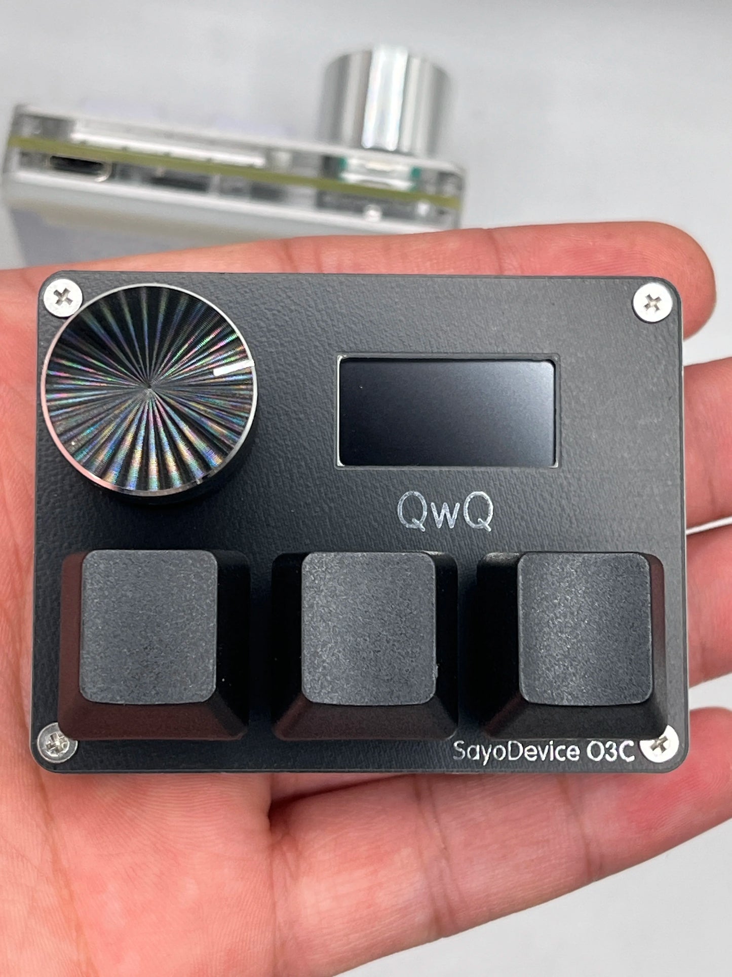 O3C SayoDevice OSU Rapid Trigger Magnetic Pink Switches Keyboard with Customizable Knob and Shortcut Features