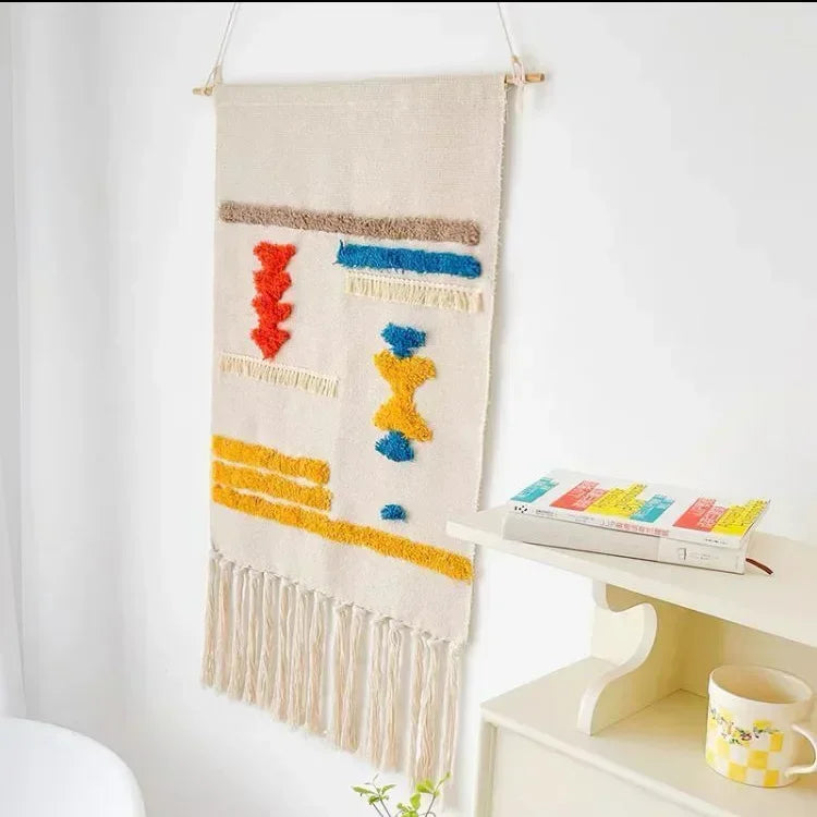 Macrame Wall Hanging Tapestry Nordic Cotton Tassel Boho Decor