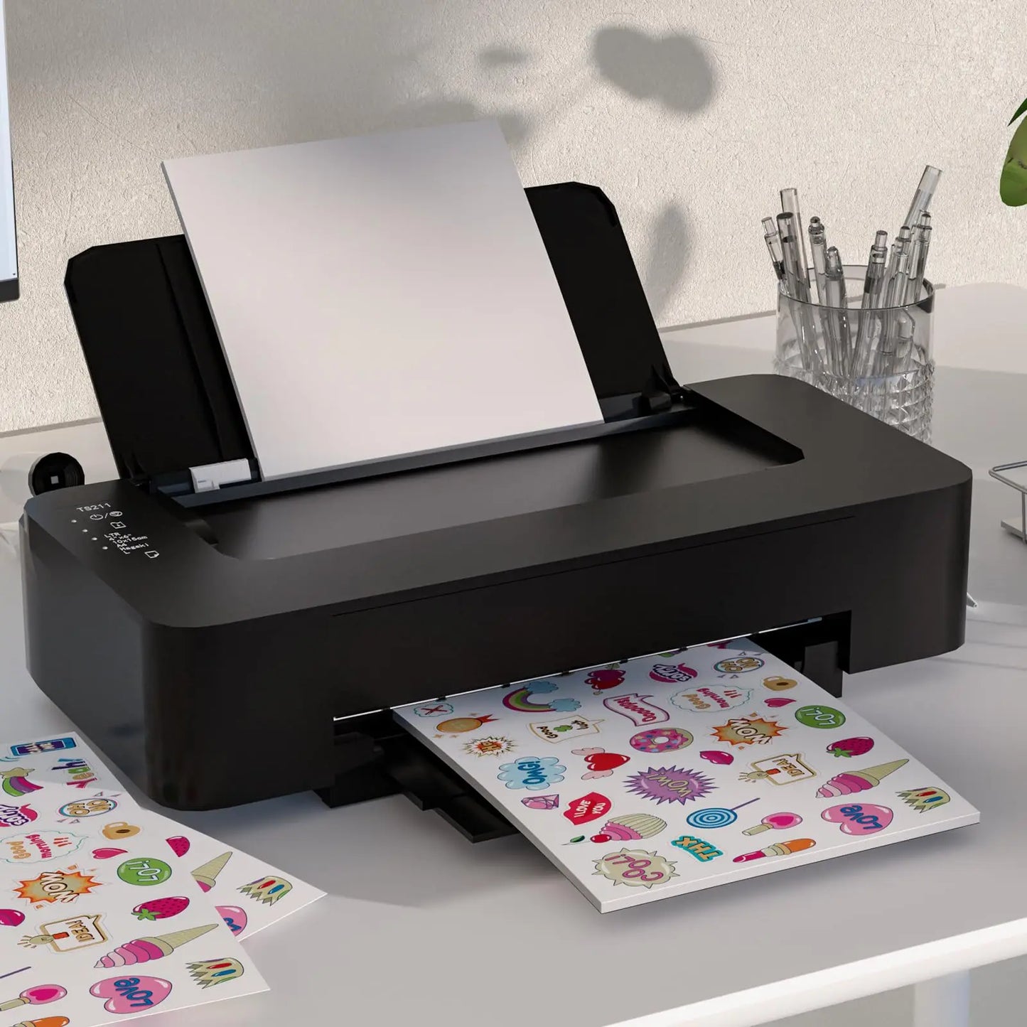 A4 Matte White Self-Adhesive Label Sheets for Inkjet and Laser Printers Easy Peeling Printable Stickers 200 Count