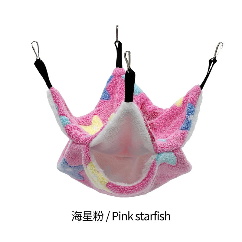 Hamster Hammock Rodent Hamster Bed Rats Accessories for Rat Hammock for Rats Hammock for Rodents Guinea Pig House CXW04