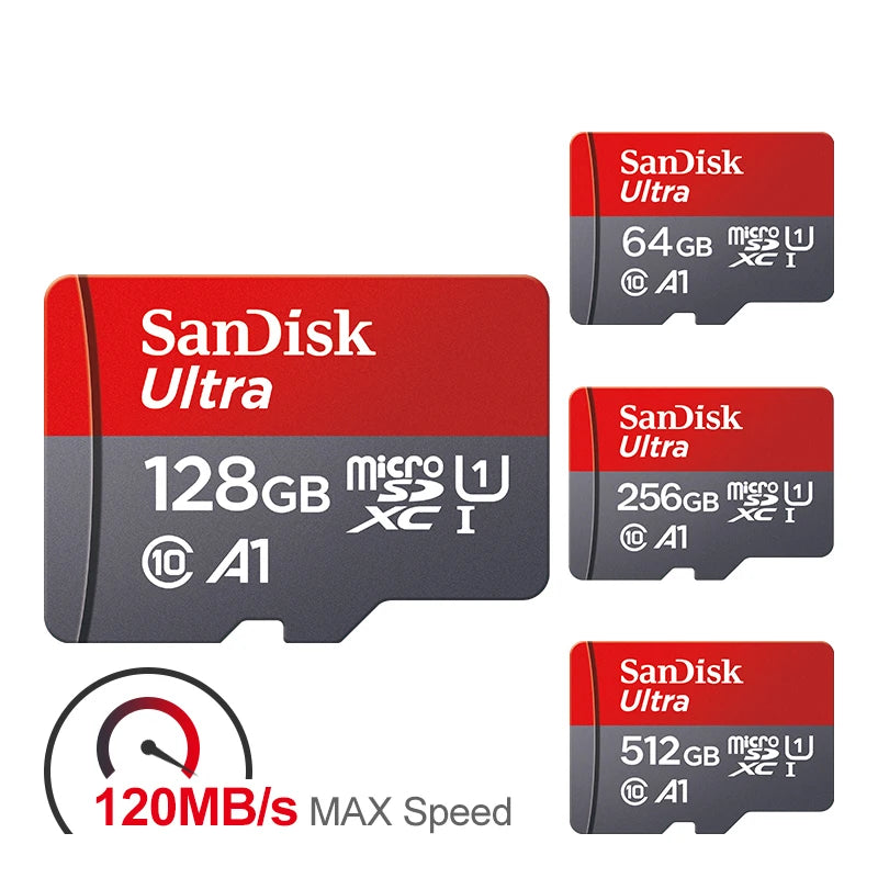 Tarjeta de memoria Micro SD Ultra Micro SD de 128 GB, 32 GB, 64 GB, 256 GB y 512 GB, A1, clase 10, para teléfono