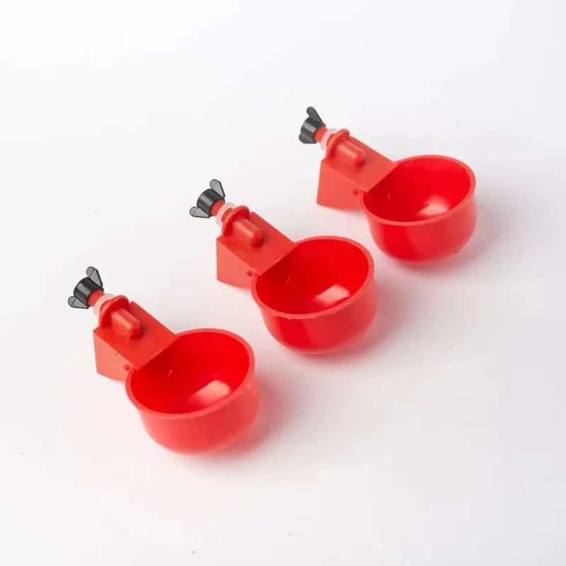 2/10cs Chicken Drinking Bowl Poultry Automatic Water Dispenser Pigeon Automatic Water Dispenser Small Chick Feeding Bowl