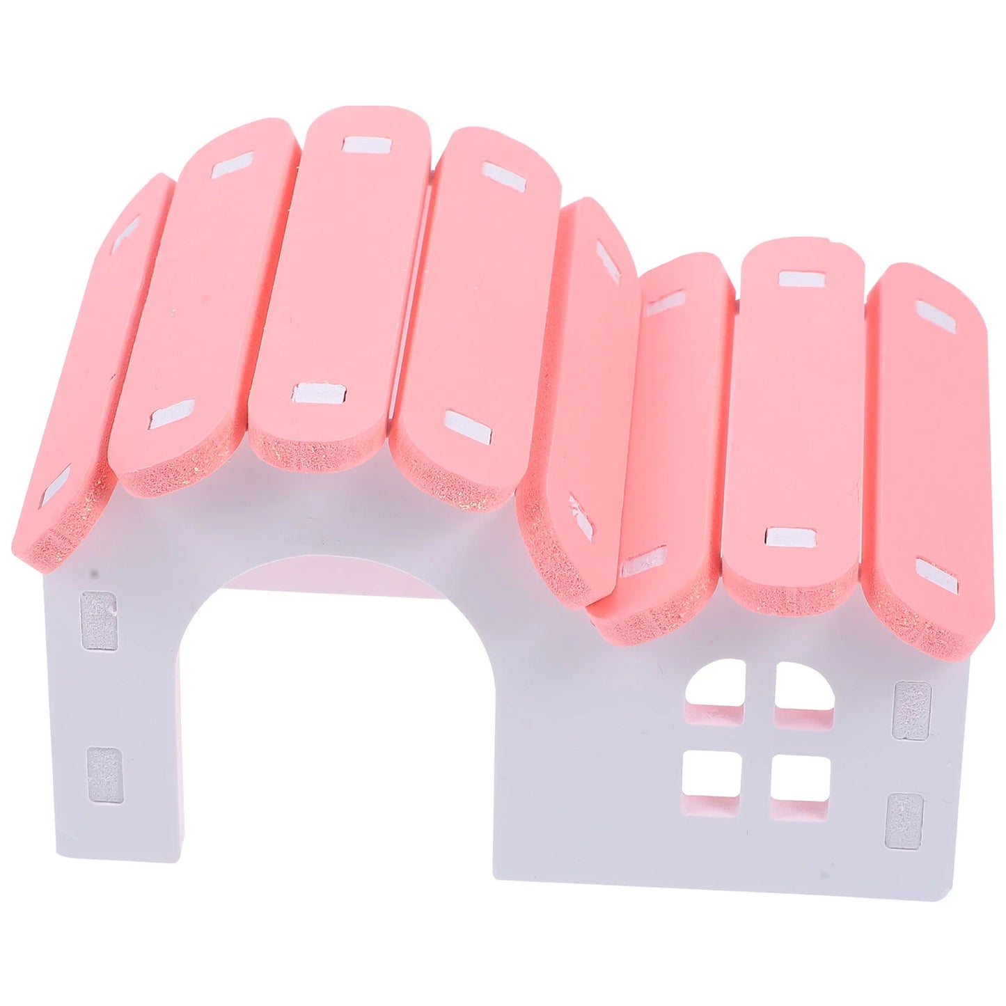 Hamster Maze House PVC Hamster Hideout Hamster Sleeping Hut Guinea Pig Cottage Hamster Cage Accessories Small Pet Cage