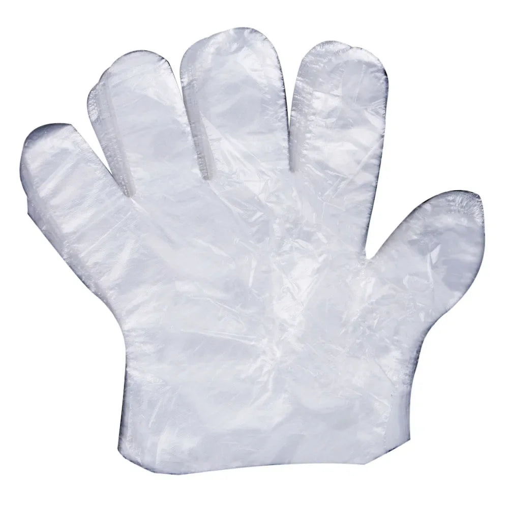 3000 Count Disposable Transparent Plastic Gloves for Kitchen and Bathroom Cleaning Durable Ambidextrous Gloves for DIY Cooking