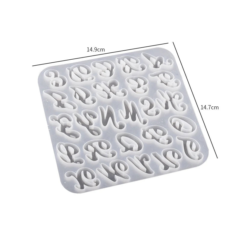 Alphabet Epoxy Resin Silicone Mold for DIY Jewelry Crafts