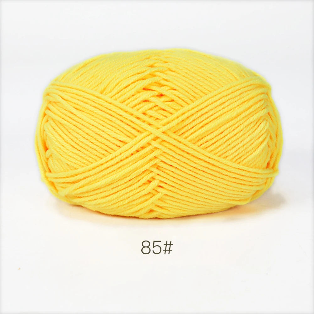 A1-1 50g Set Soft Milk Cotton Yarn for Knitting and Crochet