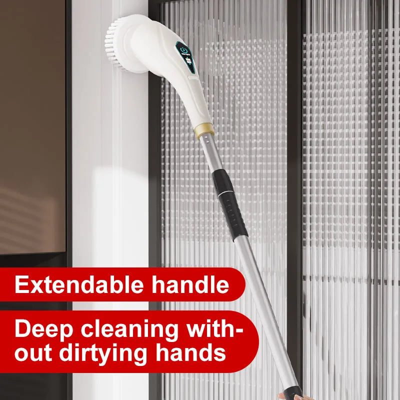 Xiaomi 8 in 1 Electric Cleaning Brush Multifunctional Portable Household Tool with LED Display for Kitchen and Bathroom Cleaning