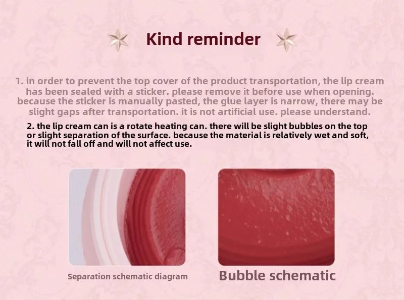 Flowerknows Strawberry Cupid Matte Velvet Lipstick Cake Lip Mud Lip Gloss Lip Cream for Women