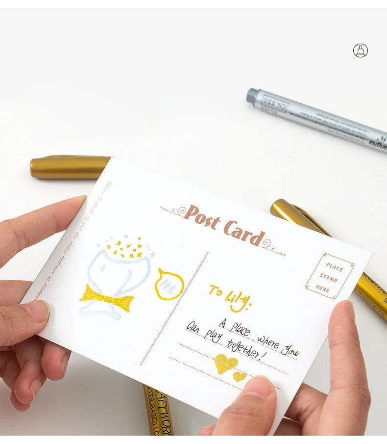 1-4Pcs Metallic Waterproof Marker Pens for DIY Crafting