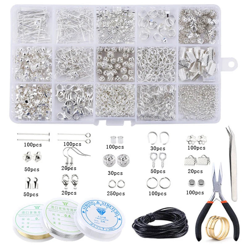 Jewelry Making Supplies Kit with Tools, Copper Wires and Findings