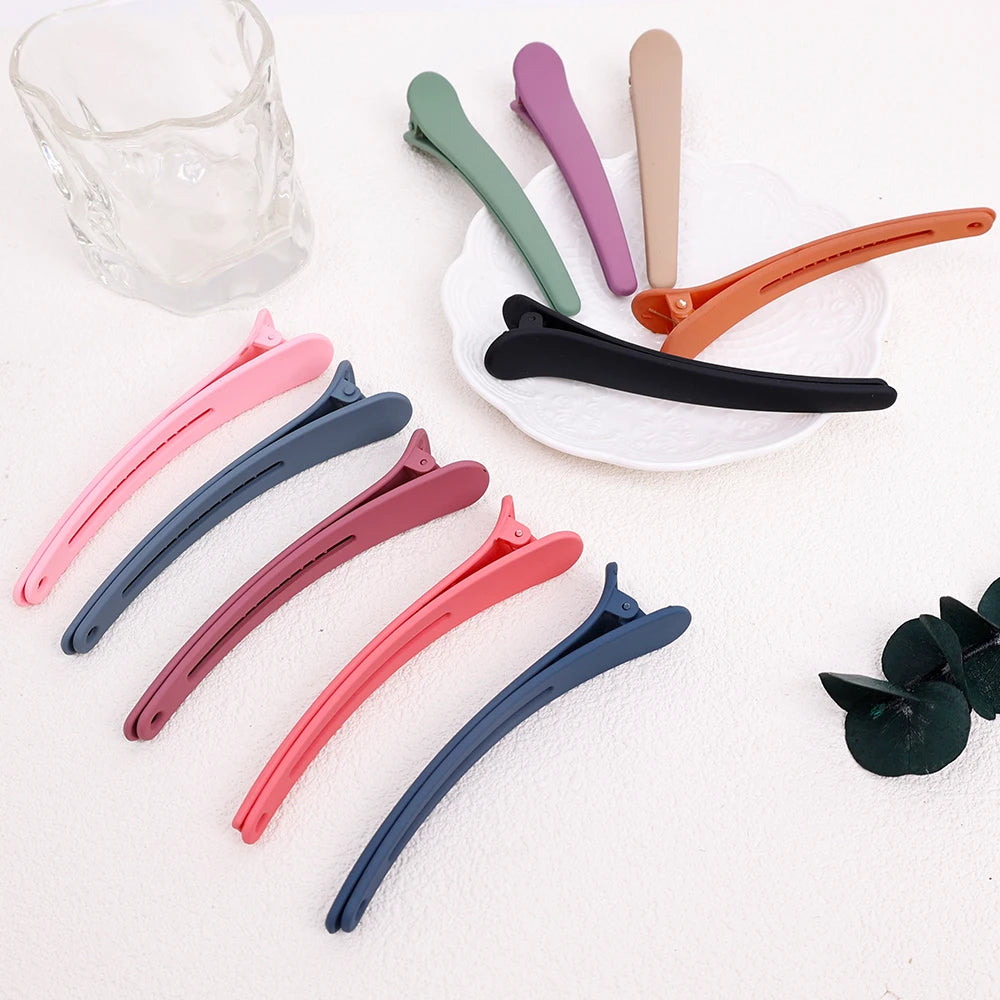 5pcs Makeup Clips Girls Duck Mouth Clip Women Fashion Plastic Hair Clip Hairpin Hair Accessories Sectioning Clamp Hairdressing