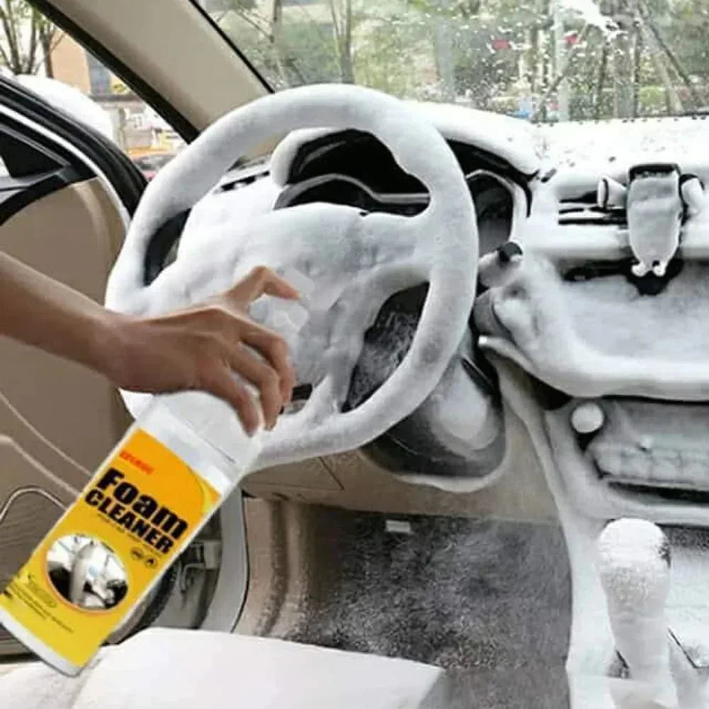 Multi-Purpose Foam Cleaner for Automotive and Home Use Powerful Stain Remover Foam Spray for Car Interior and Surface Cleaning