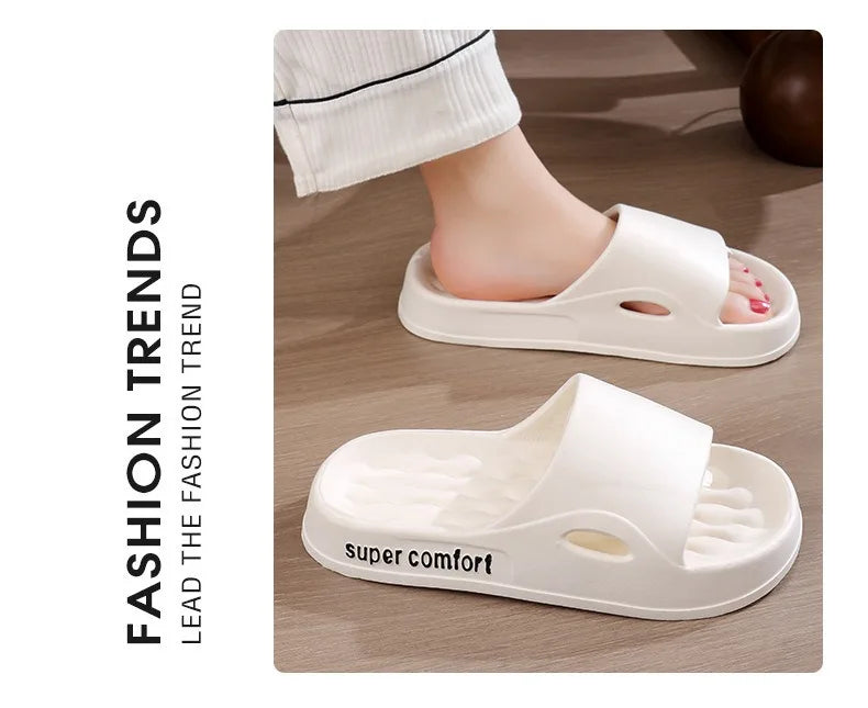 Thick Platform Slippers for Women Home Soft Sole Pillow Slides Sandals Woman Summer Beach Non Slip Flip Flops Bathroom Slipper