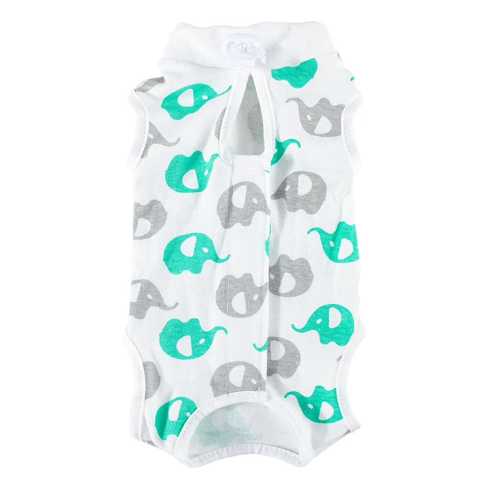Animal Print Cat Anti-lick Sterilization Suit Pure Cotton Pet Vest Clothes for Puppy Cat Weaning Suit Surgery Recovery Clothing