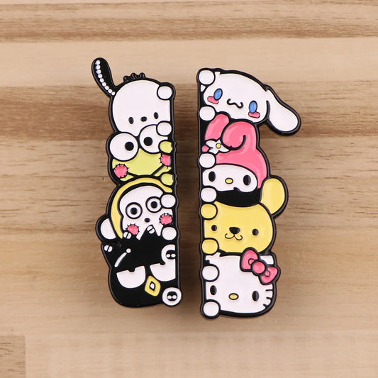 Kawaii Anime Badges on Backpack Cute Things Enamel Pin Cartoon Brooches for Women Cosplay Accessories Fashion Jewelry Toys Gift