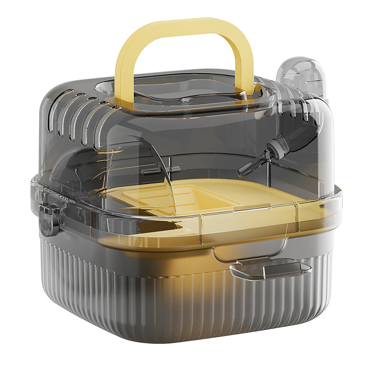 New Hamster Cage Portable Translucent Outer Basket Flower Branch Mouses Golden Wire Bear Panoramic Outer Bag Pet Supplies