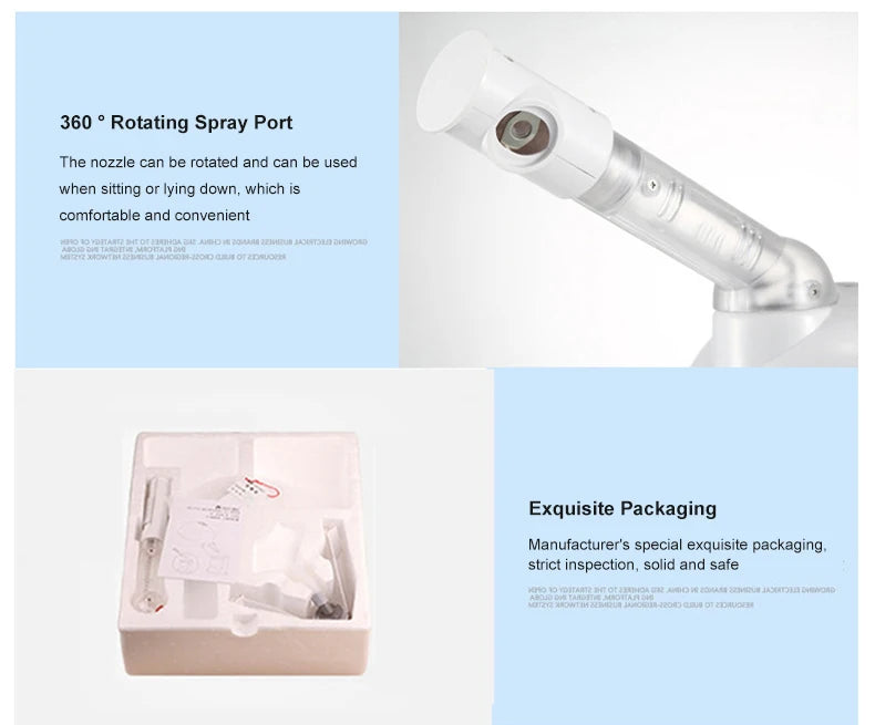 Face Hair Steamer Machine Humidifier Hot Nano Mist Sprayer