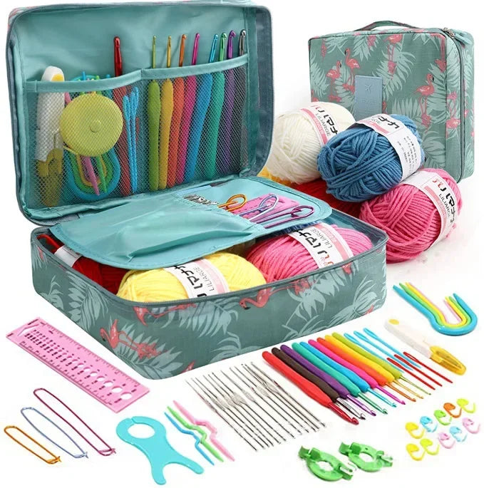 58 Pieces Crochet Hook Set Complete Kit for Beginners