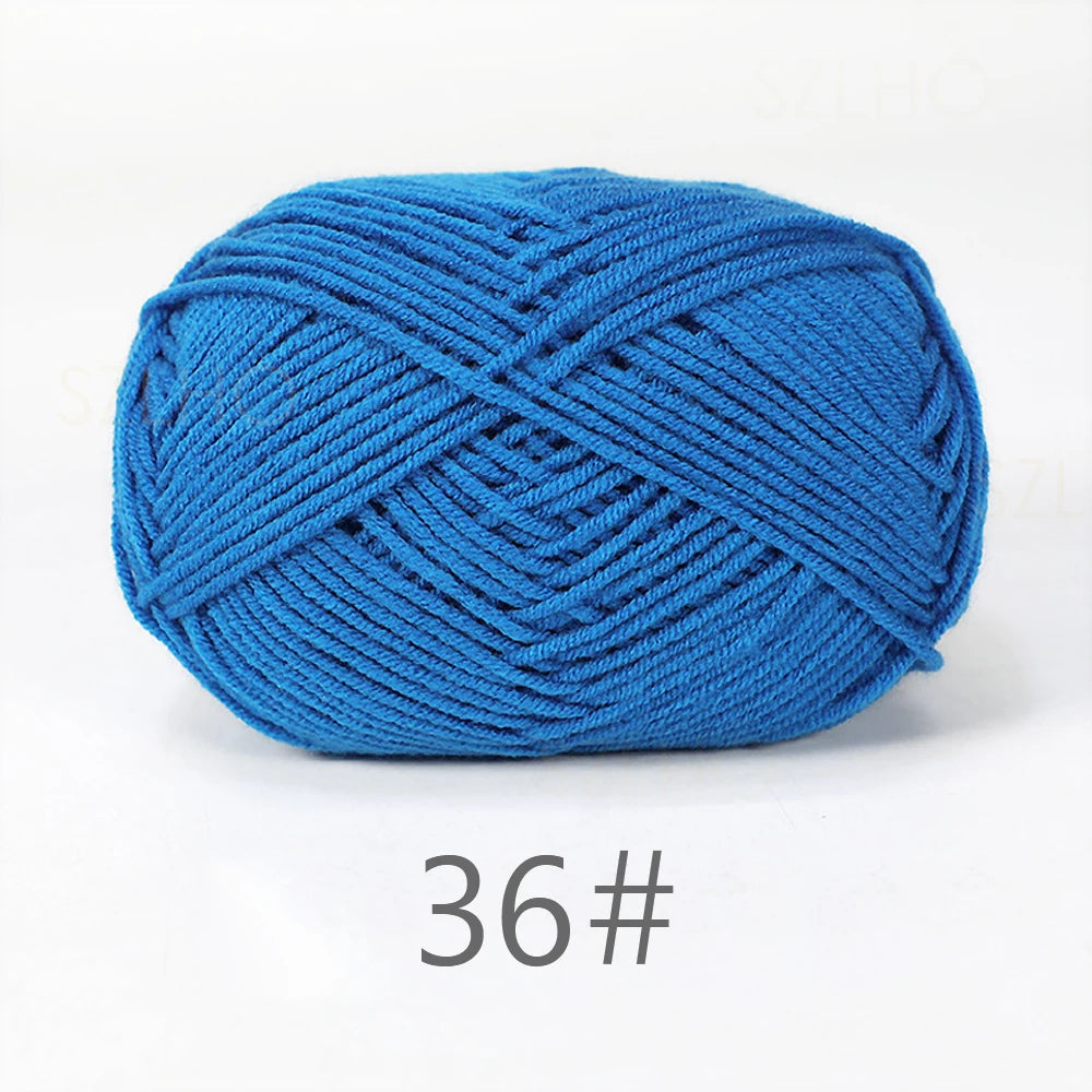 A1-1 50g Set Soft Milk Cotton Yarn for Knitting and Crochet
